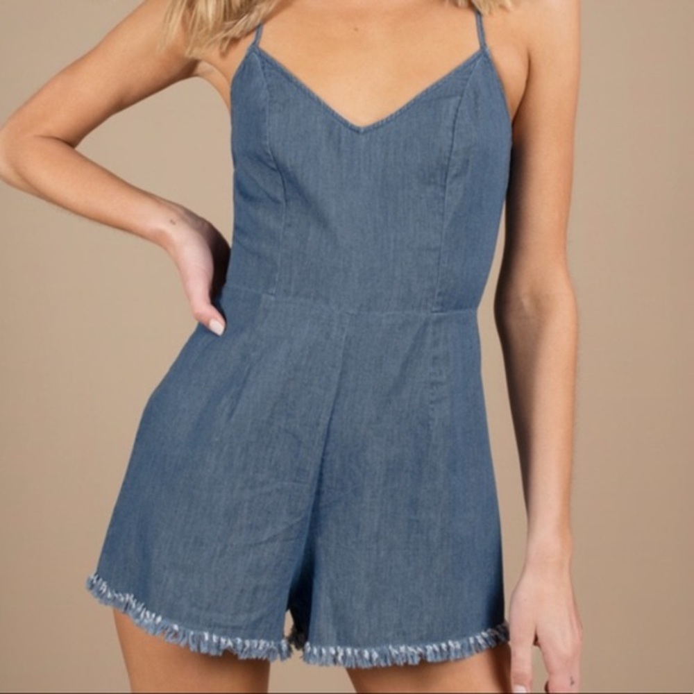 Tobi denim romper